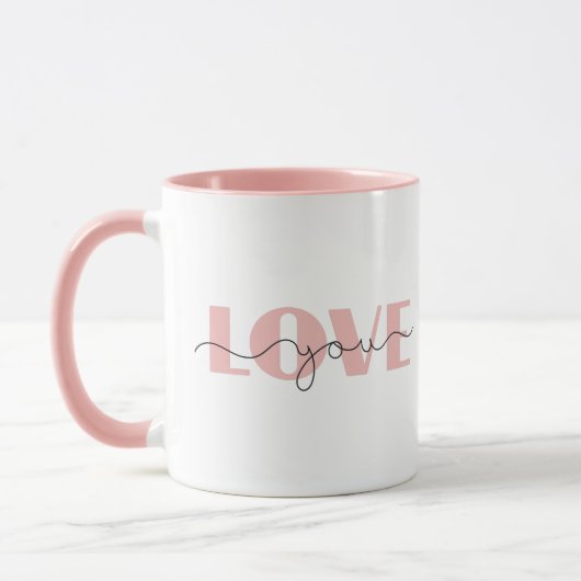 Liebe | Zum Valentinstag Moderne Tasse (Links)