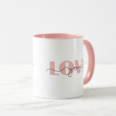 Liebe | Zum Valentinstag Moderne Tasse (VorderseiteRechts)