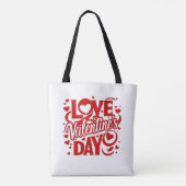 Liebe zum Valentinstag Schulter-Tasche Tasche (Rückseite)