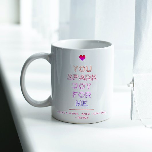 Liebe zum Valentinstag Zweifarbige Tasse