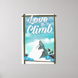 Liebe zum Vintagen Reiseplakat Leinwanddruck