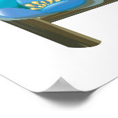 Liebe zum Vintagen Reiseplakat Poster (Ecke)