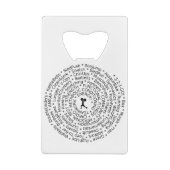 LIEBE zum WORKOUT - Crossfit-Inspirierter Entwurf Geldbeutel Flaschenöffner (Rückseite)