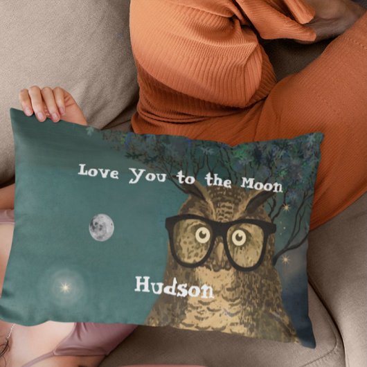 Liebe zum Zimmer des Mondboys mit Brille Kissenbezug