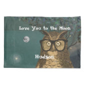 Liebe zum Zimmer des Mondboys mit Brille Kissenbezug (Rückseite)