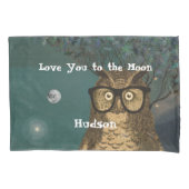 Liebe zum Zimmer des Mondboys mit Brille Kissenbezug (Vorderseite)