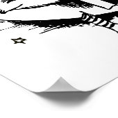 Liebe zum Zitat zum Mond und zurück zum Kinderzimm Poster (Ecke)