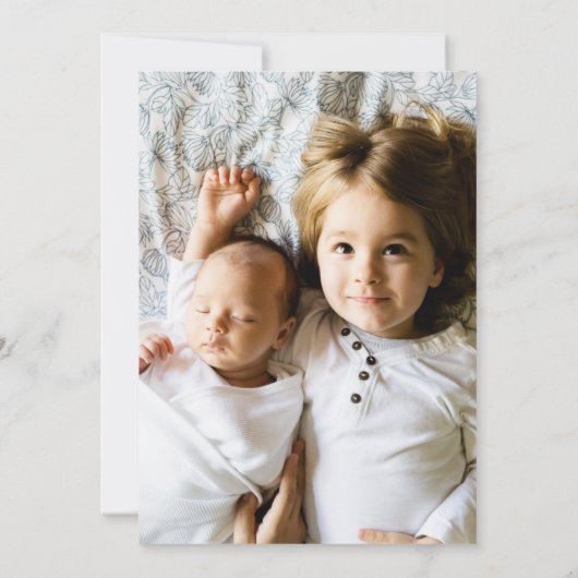 Liebe zur Ankündigung von Mond und Back Baby (Rückseite)