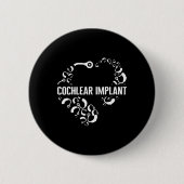 Liebe zur Bewusstseinsbildung bei Hörverlust Cochl Button (Vorderseite)