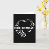 Liebe zur Bewusstseinsbildung bei Hörverlust Cochl Karte (Gelbe Blume)