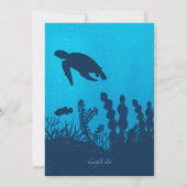 Liebe zur Einladung nach Scuba (Rückseite)