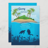 Liebe zur Einladung nach Scuba (Vorne/Hinten)