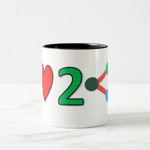 Liebe zur gemeinsamen Nutzung von Tasse