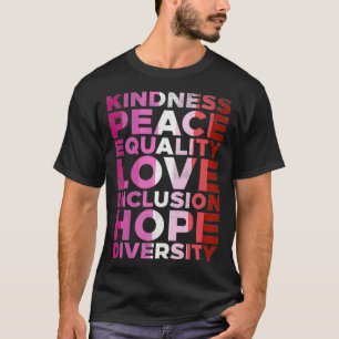 Liebe zur Gütegleichheit LGBT Lesbische Flagge Gay T-Shirt