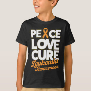 Liebe zur Kur-Unterstützung Leukämie-Bewusstseinsb T-Shirt