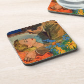 Liebe zur Liebe Getränkeuntersetzer (Linke Seite)