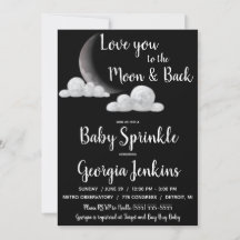 Liebe zur Mond & Back Baby Dusche