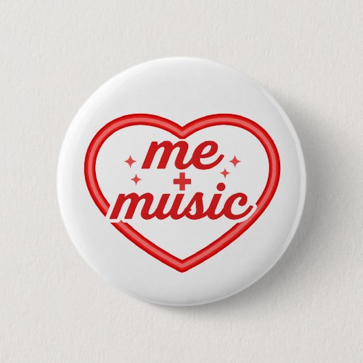 Liebe zur Musik Button (Vorderseite)
