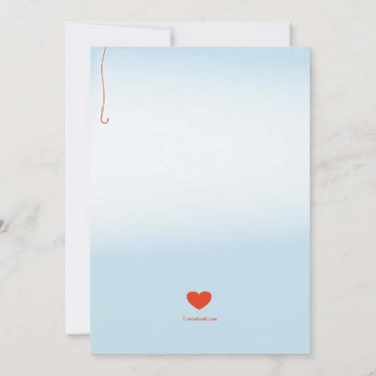 Liebe zur Party Einladung von Fischen (Rückseite)