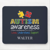 Liebe zur Sensibilisierung für Autismus Mousepad (Vorne)