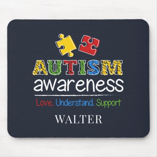 Liebe zur Sensibilisierung für Autismus Mousepad (Vorne)