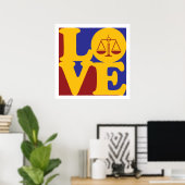 Liebe zur Strafjustiz Poster (Heimbüro)