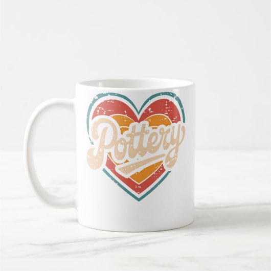 Liebe zur Töpferei Kaffeetasse (Links)