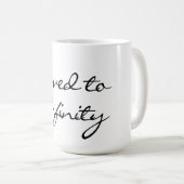 Liebe zur Unendlichkeit Kaffeetasse (VorderseiteRechts)
