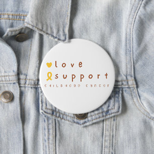 Liebe zur Unterstützung von Krebs im Kindesalter Button
