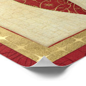 Liebe zur Weihnachtsdekoration Poster (Ecke)