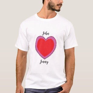LIEBE ZWEI HERZEN IN EINEM T-Shirt