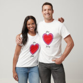 LIEBE ZWEI HERZEN IN EINER T-Shirt (Unisex)