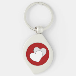 Liebe - Zwei Herzen Schlüsselanhänger
