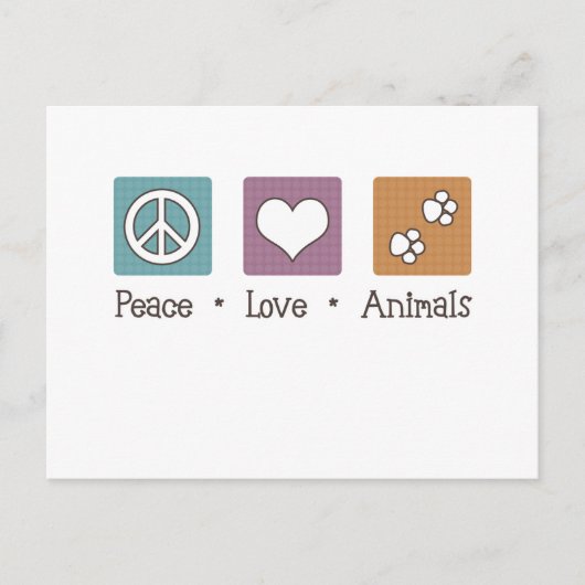 Liebe (zwei Paws) Postkarte (Vorderseite)