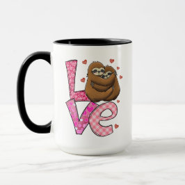 LIEBE Zwei Schlangen Rosa Herzen Rose Valentinstag Tasse