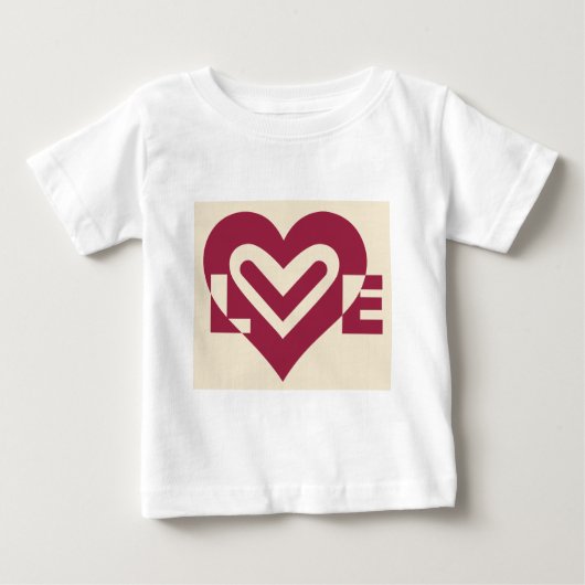 Liebe Zwei-Tone-Wein Lila Baby T-shirt (Vorderseite)
