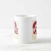 Liebe Zwei-Tone-Wein Lila Kaffeetasse (Mittel)