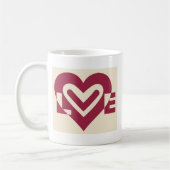 Liebe Zwei-Tone-Wein Lila Kaffeetasse (Links)