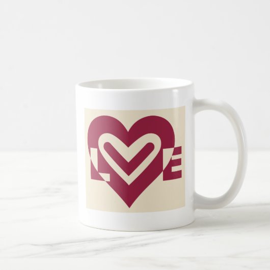 Liebe Zwei-Tone-Wein Lila Kaffeetasse (Rechts)