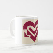 Liebe Zwei-Tone-Wein Lila Kaffeetasse (Vorderseite Links)