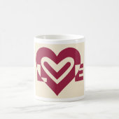Liebe Zwei-Tone-Wein Lila Kaffeetasse (Mittel)