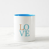 Liebe Zweifarbige Tasse (Mittel)