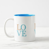 Liebe Zweifarbige Tasse (Links)