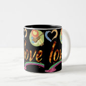 Liebe Zweifarbige Tasse (VorderseiteRechts)