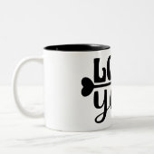 LIEBE. ZWEIFARBIGE TASSE (Links)