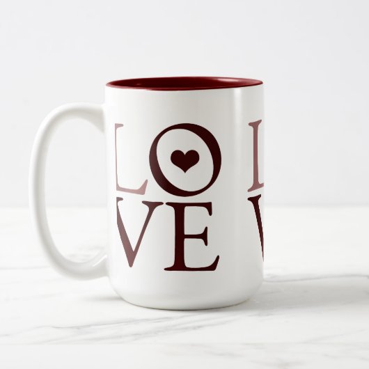 Liebe Zweifarbige Tasse (Links)