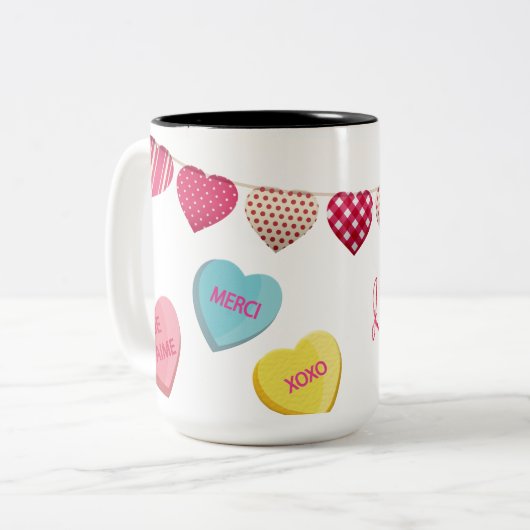 Liebe Zweifarbige Tasse (Vorderseite Links)