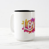 LIEBE ZWEIFARBIGE TASSE (Vorderseite Links)
