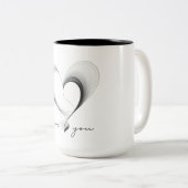 Liebe Zweifarbige Tasse (VorderseiteRechts)