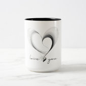 Liebe Zweifarbige Tasse (Mittel)